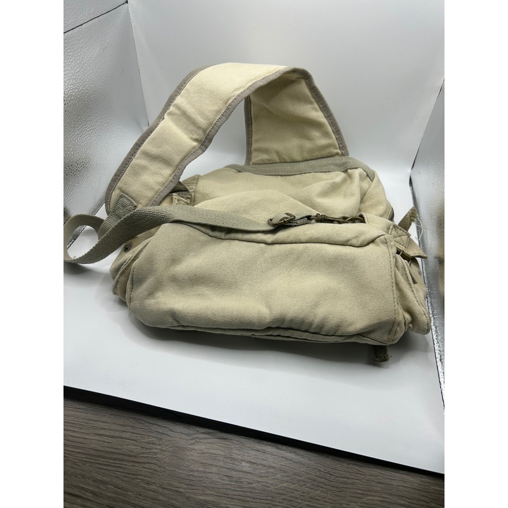 Disney Animal Kingdom Vintage Khaki Canvas Sling Backpack Safari Bag Est 1998 - Picture 4 of 5